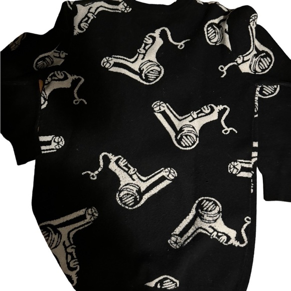 Black and Withe women cotton bland sweather size M-L - Picture 2 of 4